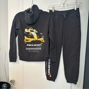 Abercrombie Kids McLaren Formula 1 Team Black and Yellow Racing Set sweats